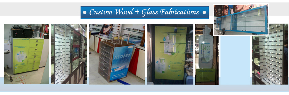 Custom Wood + Glass Fabrications